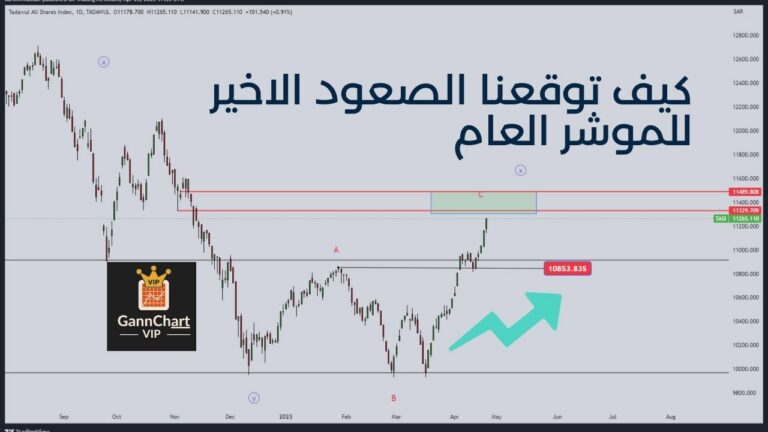 صعود سهم تاسي والتحليل الموجي